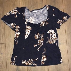 Maurice’s navy floral top